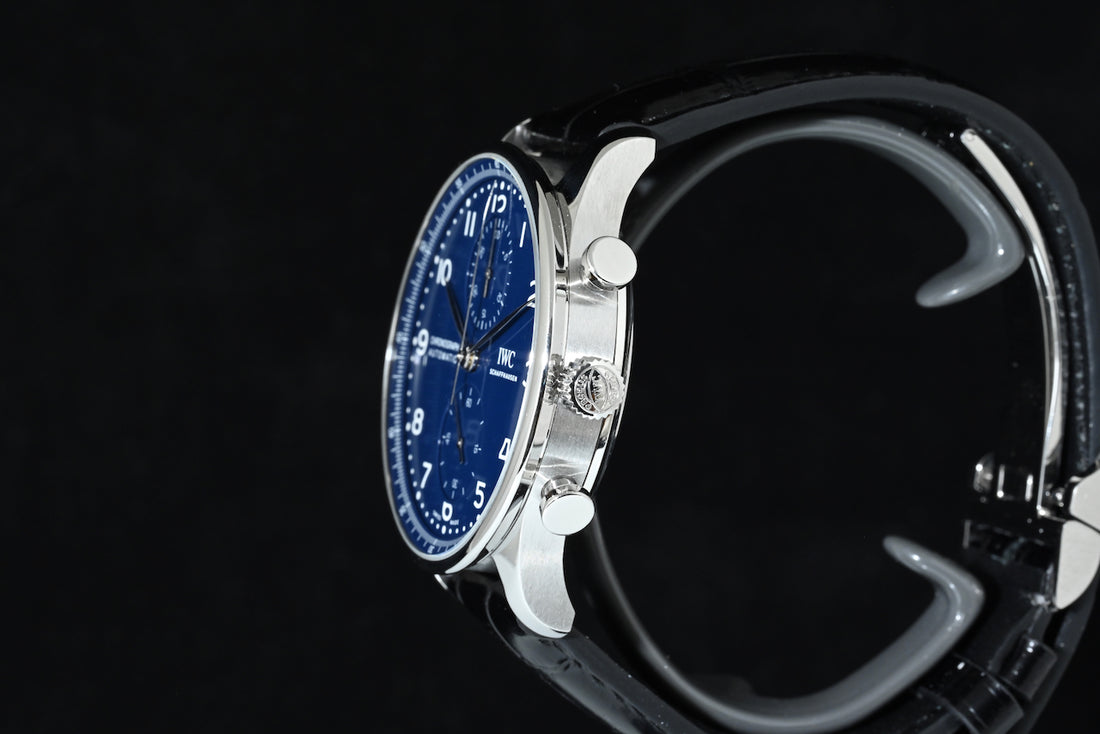 IWC | Portugieser Chronograph Edition «150 Years» Portoghese blu dial | Ref. IW371601 Scatola e Garanzia 2019