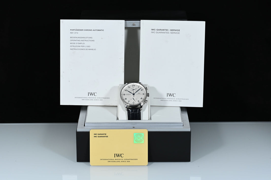 IWC | Portoghese Chronograph Portugieser, 41 mm., Acciaio, Ref. IW371417 Scatola e Garanzia IWC, 2010