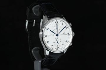 IWC | Portoghese Chronograph Portugieser, 41 mm., Acciaio, Ref. IW371417 Scatola e Garanzia IWC, 2010