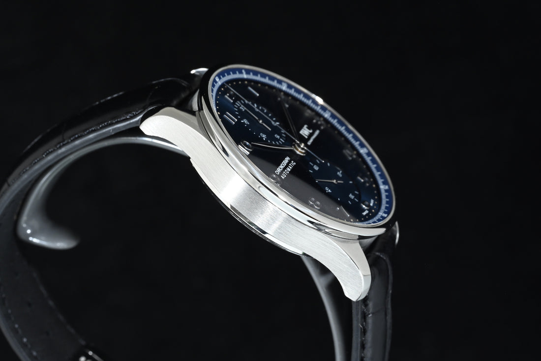 IWC | Portoghese Chronograph Portugieser, 41 mm., Acciaio, Ref. IW371606 Scatola e Garanzia IWC 2021 Blu dial