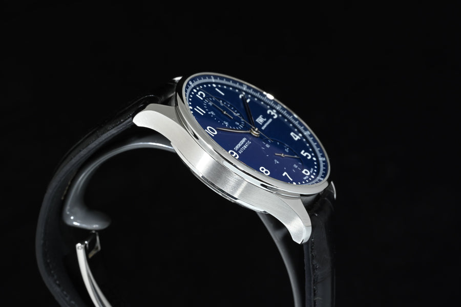 IWC | Portugieser Chronograph Edition «150 Years» Portuguese blue dial|  Ref. IW371601 Box and Paper 2018