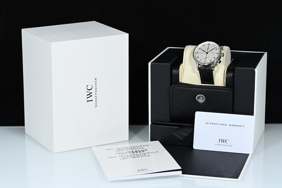 IWC | Portoghese Chronograph Portugieser, 41 mm., Acciaio, Ref. IW371417 Scatola e Garanzia IWC, 2016