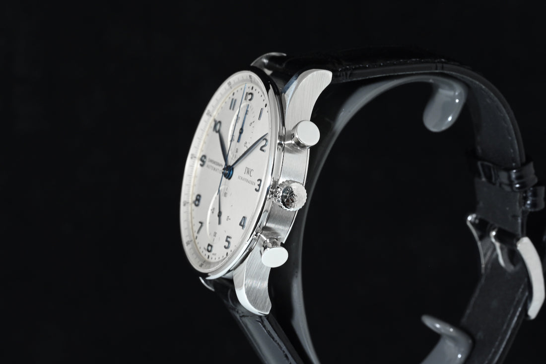 IWC | Portoghese Chronograph Portugieser, 41 mm., Acciaio, Ref. IW371417 Scatola e Garanzia IWC, 2016