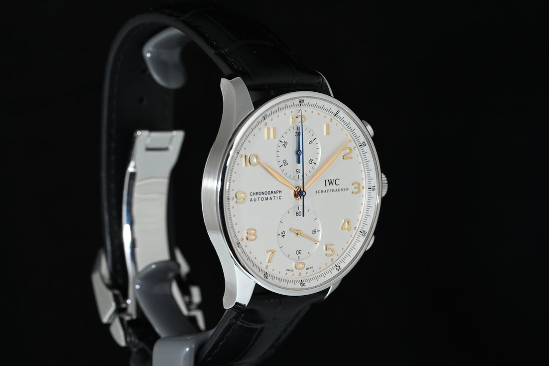IWC | Portugieser Chronograph Portugieser, 41 mm., Steel, Ref. IW371445 Box and IWC papers, 2015