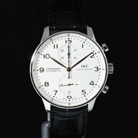 IWC | Portugieser Chronograph Portugieser, 41 mm., Steel, Ref. IW371445 Box and IWC papers, 2015
