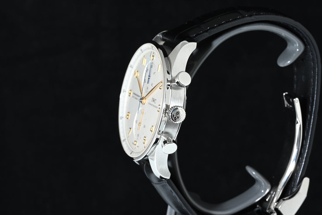 IWC | Portugieser Chronograph Portugieser, 41 mm., Steel, Ref. IW371445 Box and IWC papers, 2015