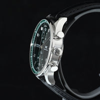 IWC | Portoghese Chronograph Portugieser, 41 mm., Acciaio, Ref. IW371615 Scatola e Garanzia IWC 2020 green dial