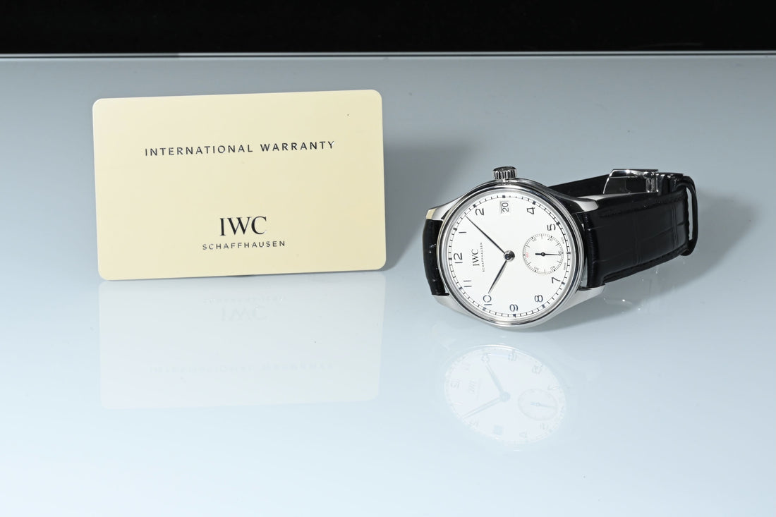 IWC | PORTUGUESE 8 days, Manual winding, Steel, 43 mm, IWC Warranty 2016 Hand-wound