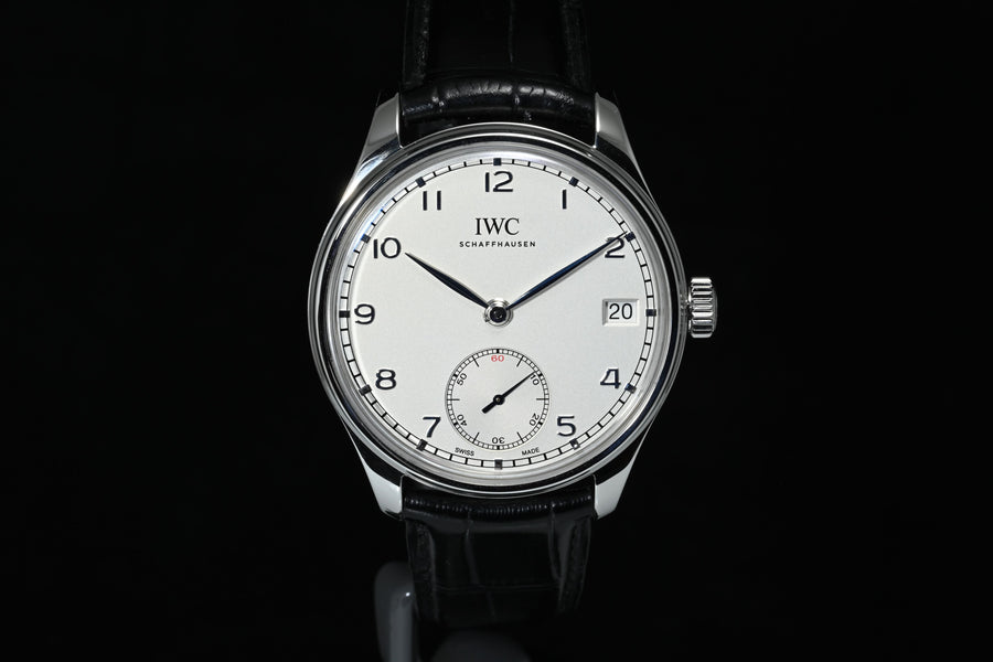 IWC | PORTUGUESE 8 days, Manual winding, Steel, 43 mm, IWC Warranty 2016 Hand-wound