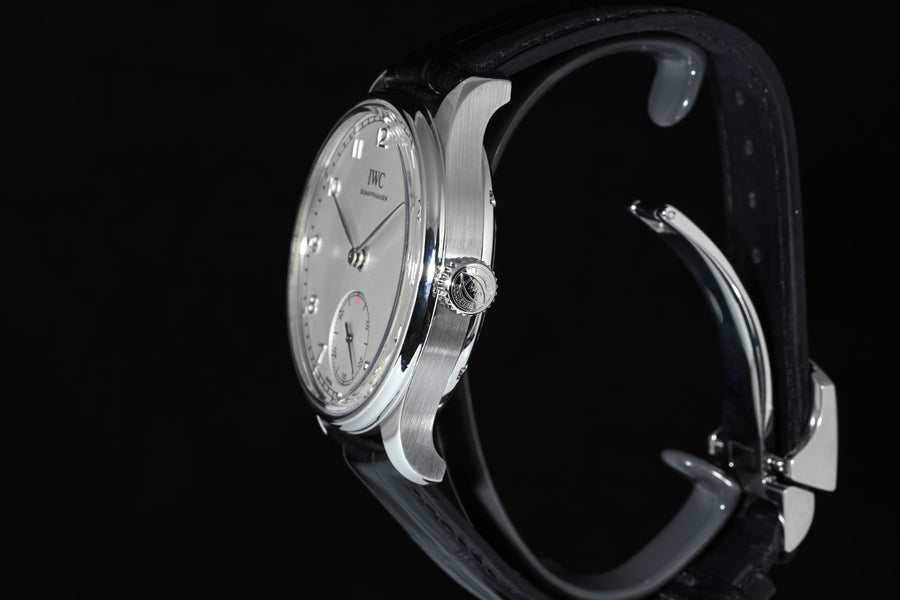 IWC | PORTUGUESE 8 days, Manual winding, Steel, 43 mm, IWC Warranty 2016 Hand-wound