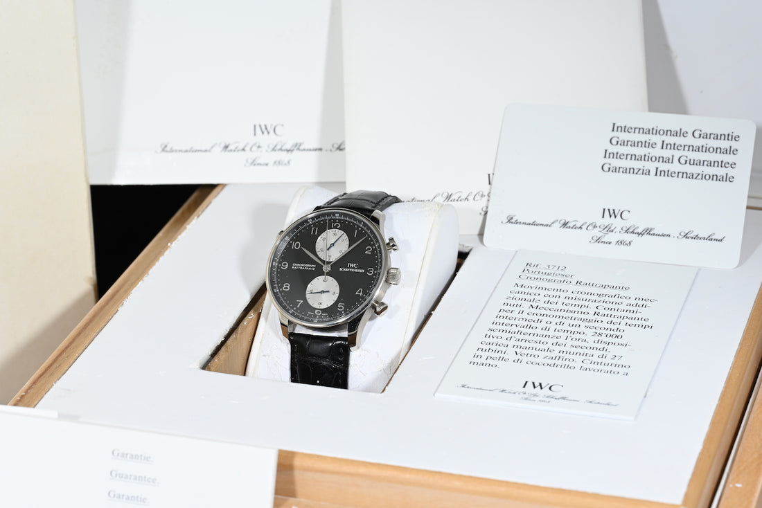 IWC | PORTOGHESE Cronografo Rattrapante Oro bianco Ref. 3712 | Scatola e Garanzia IWC | Serie Limitata 100 pz
