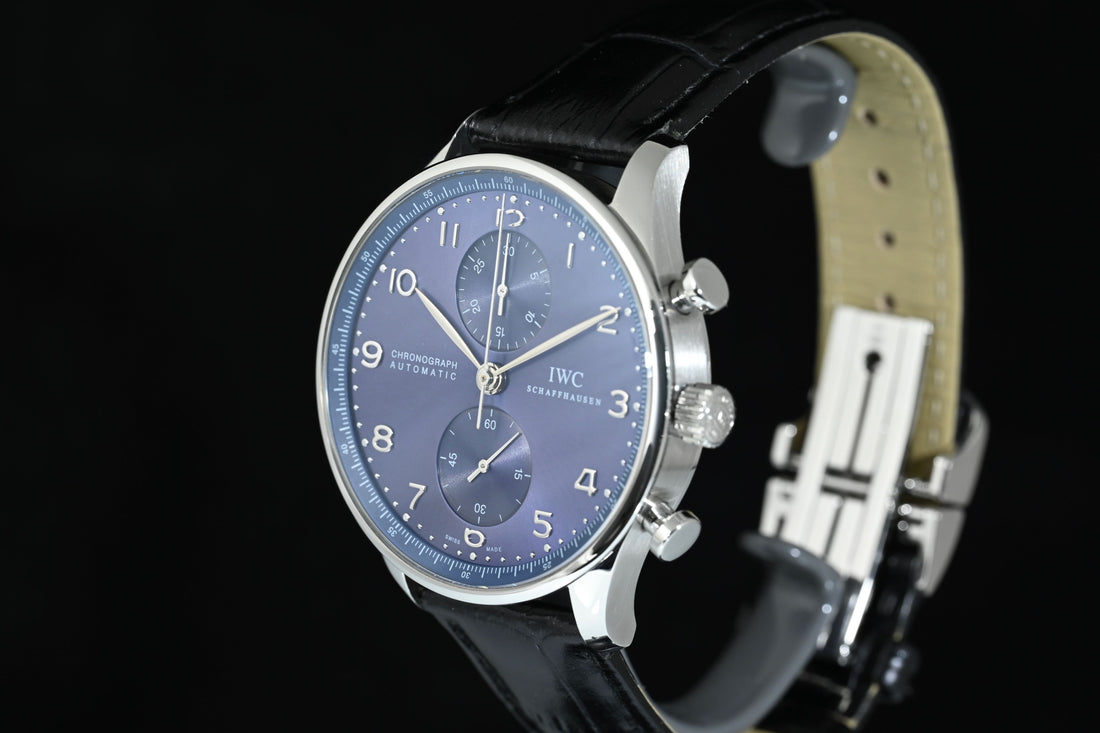 IWC | Portoghese Chronograph Portugieser, 41 mm., Acciaio, Ref. IW371606 Scatola e Garanzia IWC, 2021