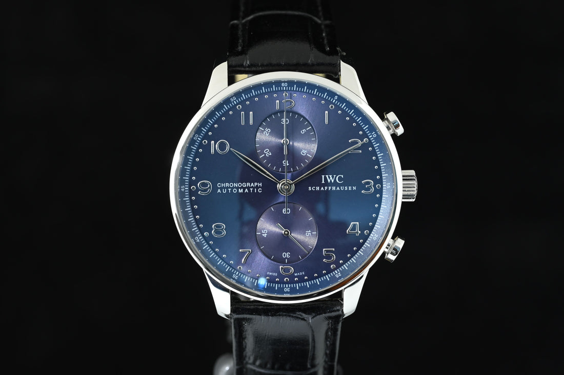 IWC | Portoghese Chronograph Portugieser, 41 mm., Acciaio, Ref. IW371606 Scatola e Garanzia IWC, 2021