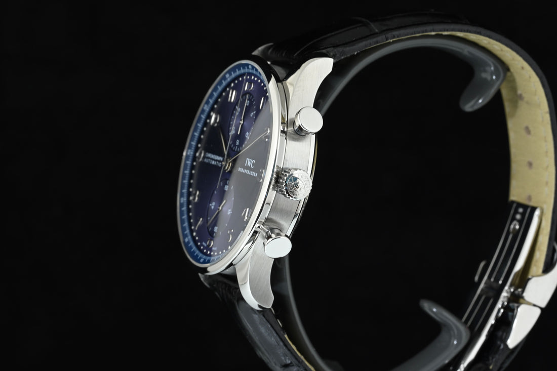 IWC | Portoghese Chronograph Portugieser, 41 mm., Acciaio, Ref. IW371606 Scatola e Garanzia IWC, 2021