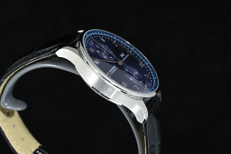 IWC | Portoghese Chronograph Portugieser, 41 mm., Acciaio, Ref. IW371606 Scatola e Garanzia IWC, 2021