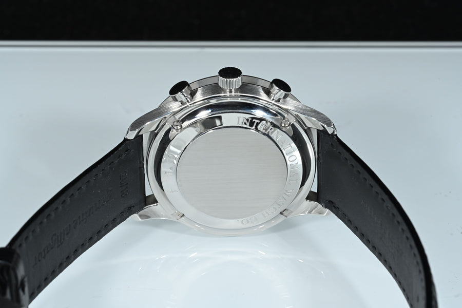 IWC | Portoghese Chronograph Portugieser, 40,9 mm., Acciaio, Ref. IW371491 Garanzia IWC, 2019 Blue dial
