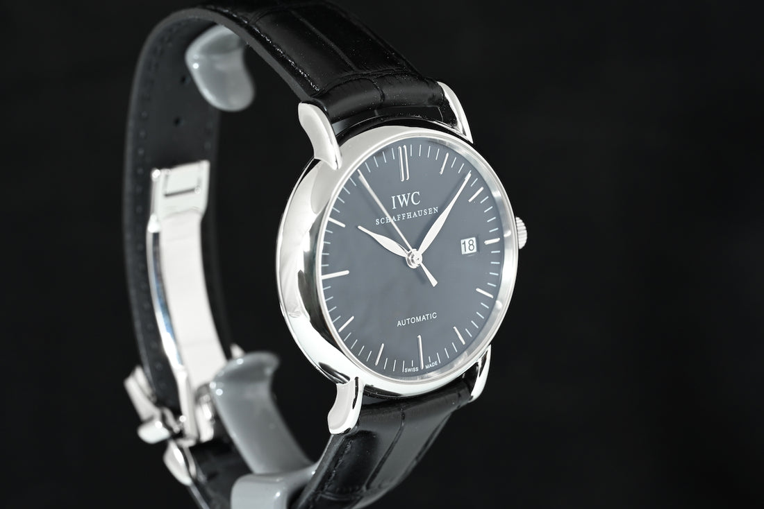 IWC | PORTOFINO Automatic Black dial Ref. IW356305 39 mm Acciaio Scatola e Garanzia 2015