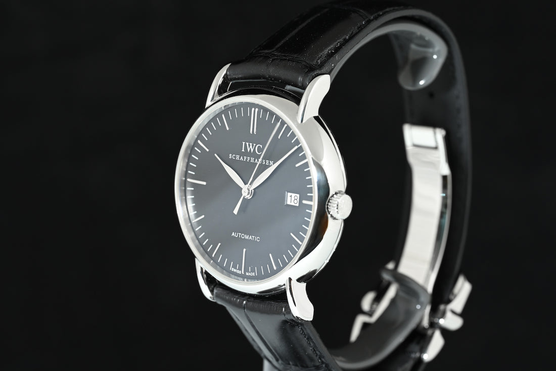 IWC | PORTOFINO Automatic Black dial Ref. IW356305 39 mm Acciaio Scatola e Garanzia 2015