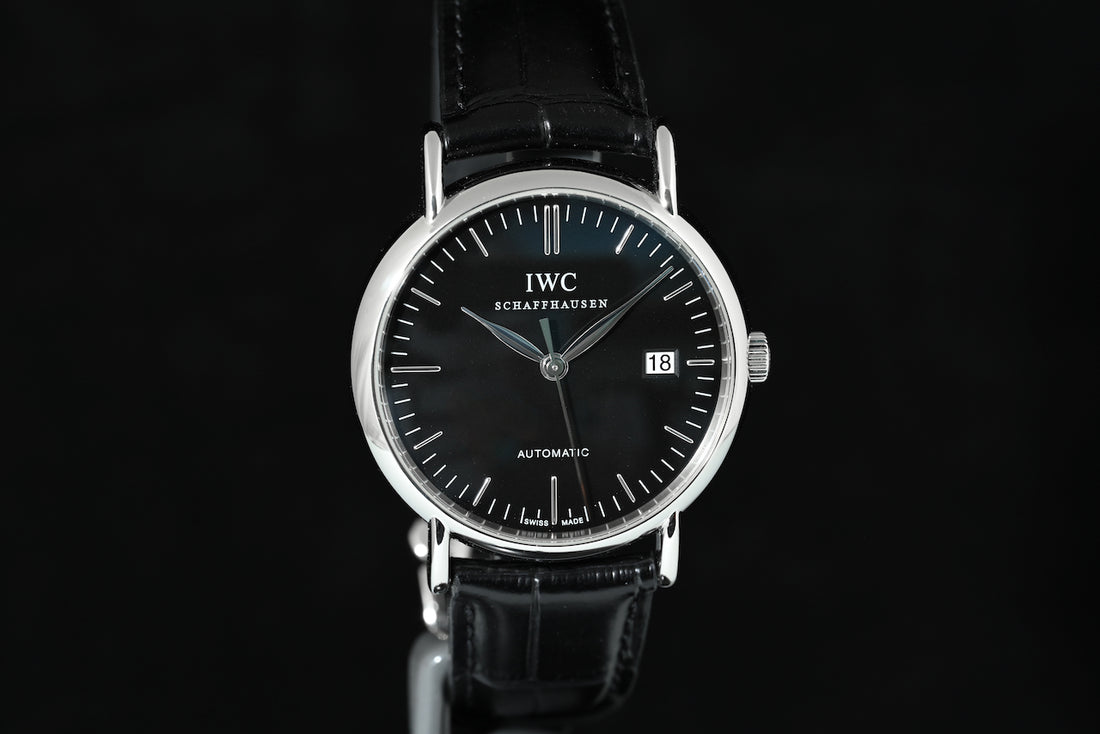 IWC | PORTOFINO Automatic Black dial Ref. IW356305 39 mm Acciaio Scatola e Garanzia 2015