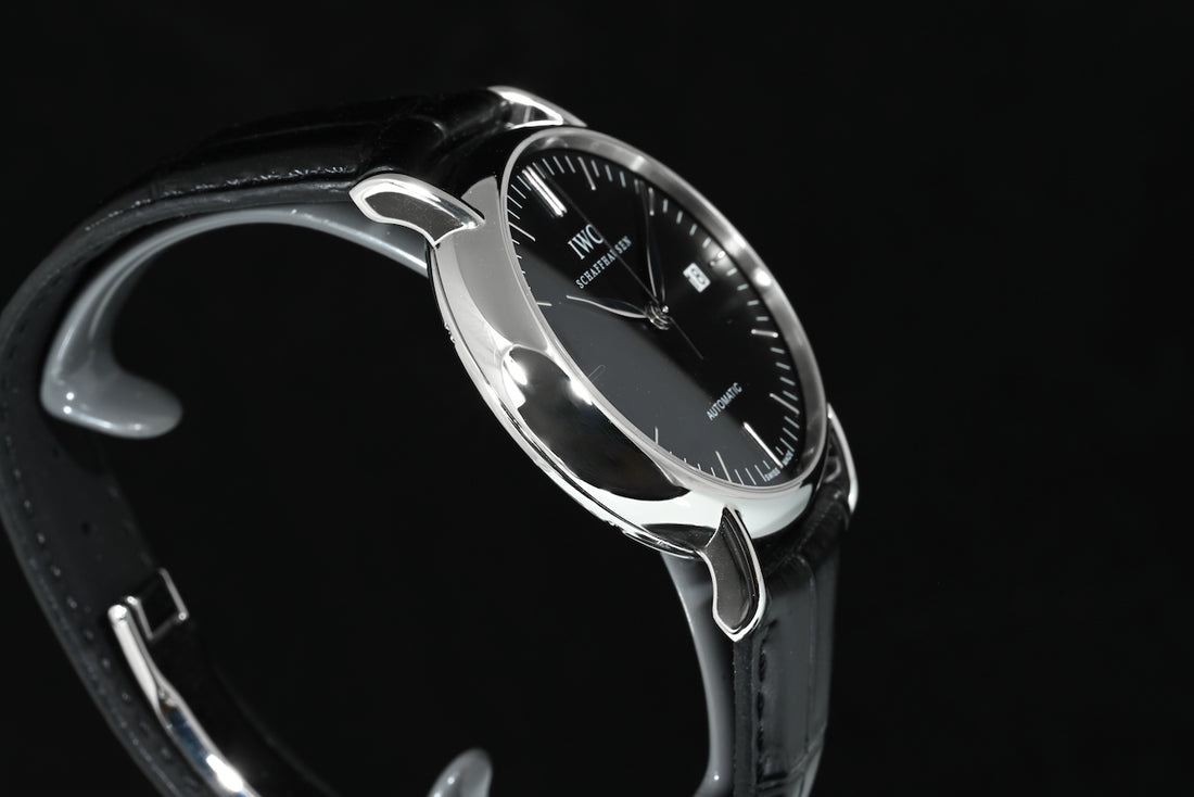 IWC | PORTOFINO Automatic Black dial Ref. IW356305 39 mm Acciaio Scatola e Garanzia 2015