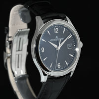 JAEGER-LECOULTRE | Master Control Date Automatic Black dial, 39 mm. Acciaio Ref. Q1548470