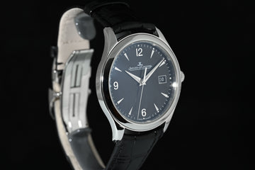 JAEGER-LECOULTRE | Master Control Date Automatic Black dial, 39 mm. Acciaio Ref. Q1548470