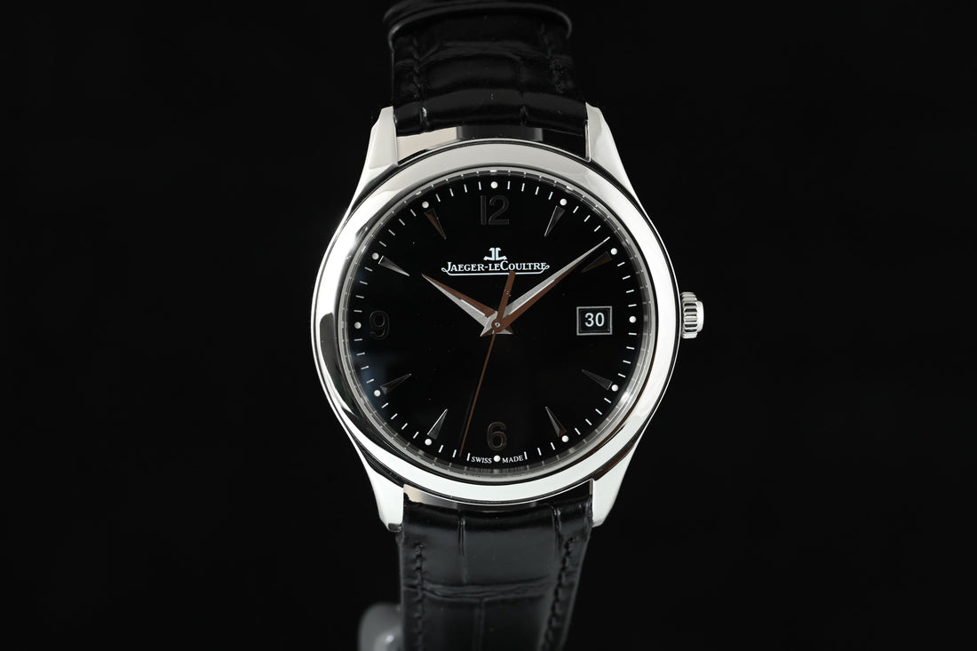 JAEGER-LECOULTRE | Master Control Date Automatic Black dial, 39 mm. Acciaio Ref. Q1548470