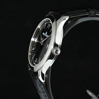 JAEGER-LECOULTRE | Master Control Date Automatic Black dial, 39 mm. Acciaio Ref. Q1548470
