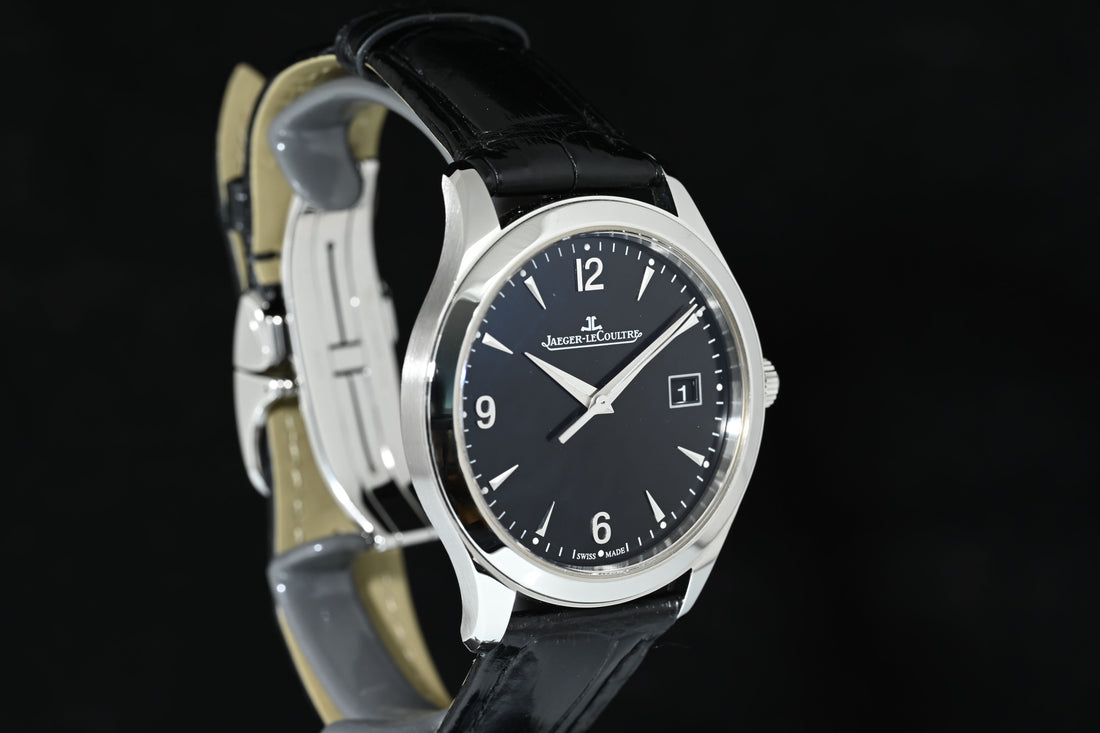 JAEGER-LECOULTRE | Master Control Date Automatic Black dial, 39 mm. Acciaio Ref. Q1548471 Scatola e Garanzia 2017
