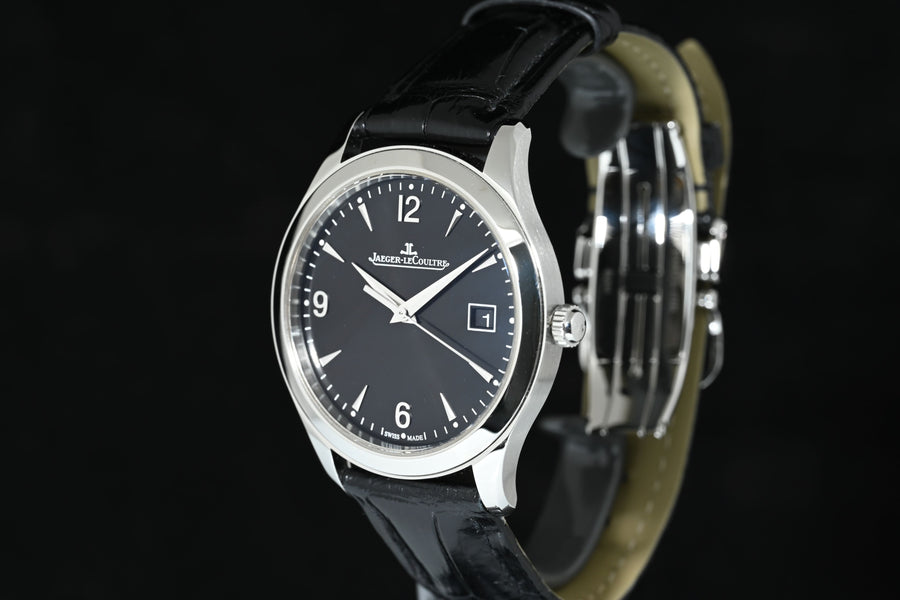 JAEGER-LECOULTRE | Master Control Date Automatic Black dial, 39 mm. Acciaio Ref. Q1548471 Scatola e Garanzia 2017