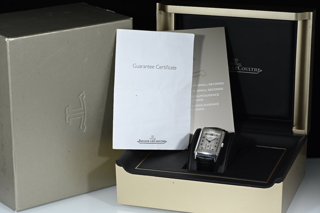 JAEGER-LECOULTRE | GRANDE REVERSO DUO Manuale Acciaio Ref. 3748421 Scatola e Garanzia Jaeger-LeCoultre 2015