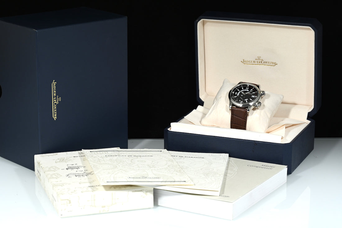 JAEGER-LECOULTRE | Master Compressor Dualmatic GMT 146.8.02 Scatola e Garanzia, 2001 Acciaio, 42 mm.