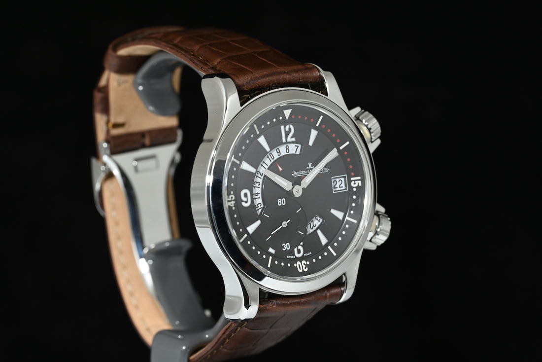 JAEGER-LECOULTRE | Master Compressor Dualmatic GMT 146.8.02 Scatola e Garanzia, 2001 Acciaio, 42 mm.