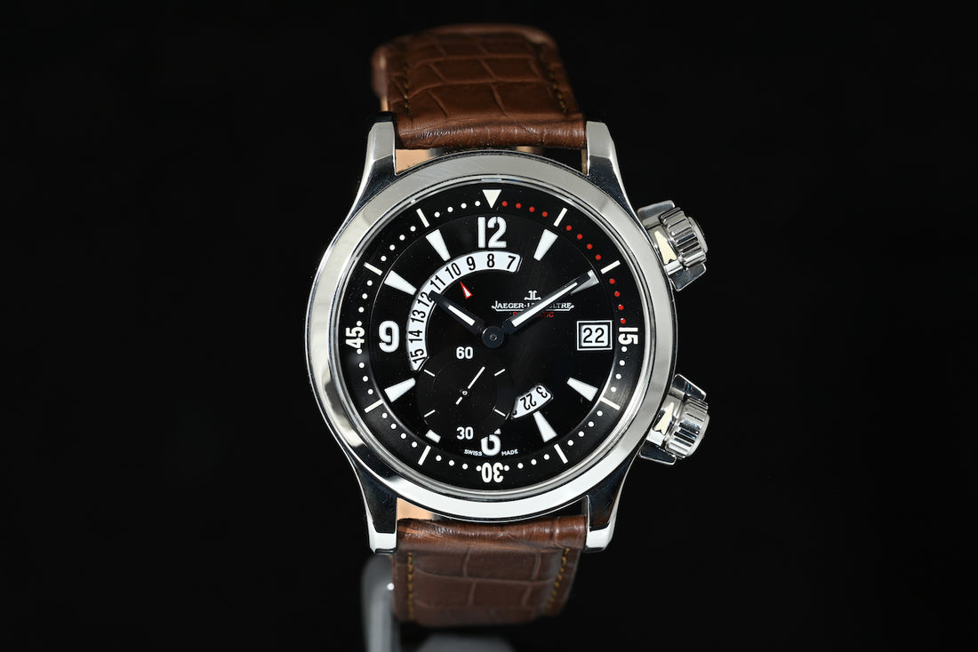 JAEGER-LECOULTRE | Master Compressor Dualmatic GMT 146.8.02 Scatola e Garanzia, 2001 Acciaio, 42 mm.