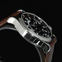 JAEGER-LECOULTRE | Master Compressor Dualmatic GMT 146.8.02 Scatola e Garanzia, 2001 Acciaio, 42 mm.