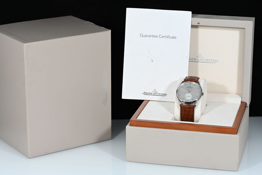 JAEGER-LECOULTRE | Master Ultra Thin Small Second 40 mm. Steel | Box and Papers, 2016