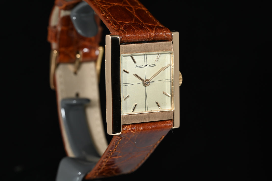JAEGER-LECOULTRE | 1960s 18K Rose Gold Square Watch | Manual Winding