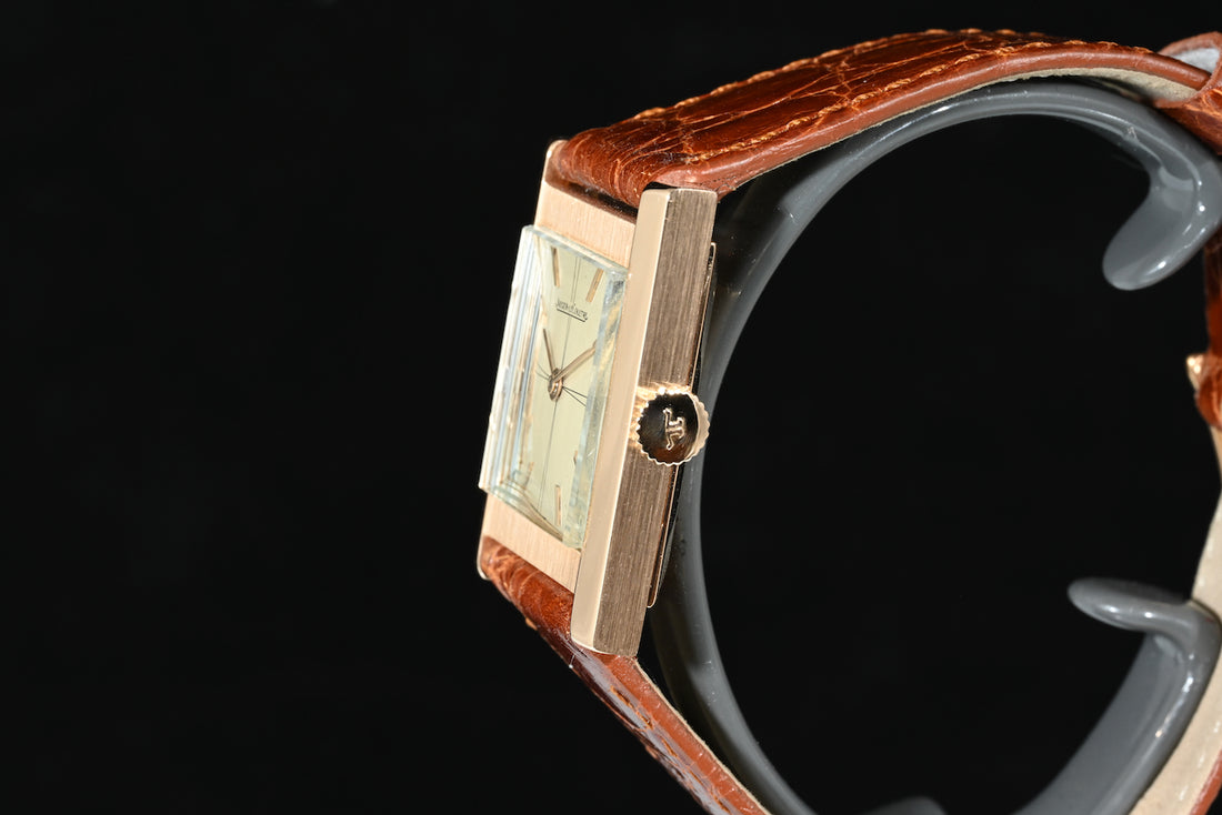 JAEGER-LECOULTRE | 1960s 18K Rose Gold Square Watch | Manual Winding