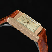 JAEGER-LECOULTRE | 1960s 18K Rose Gold Square Watch | Manual Winding