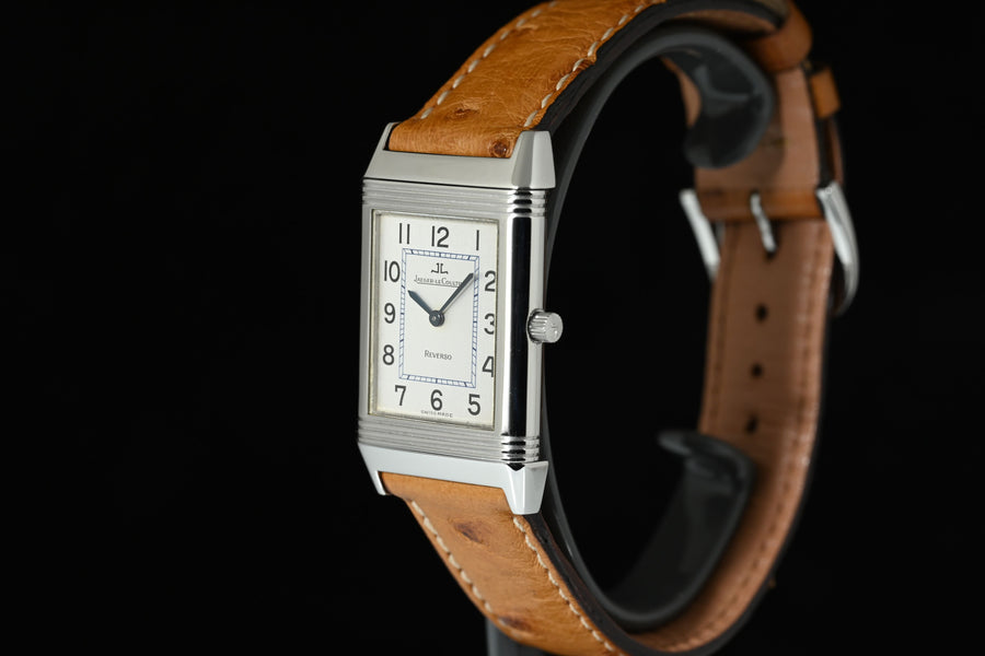 JAEGER-LECOULTRE | REVERSO CLASSIC Manual Winding Steel Ref. 252.8.86, Box and Papers, 1999