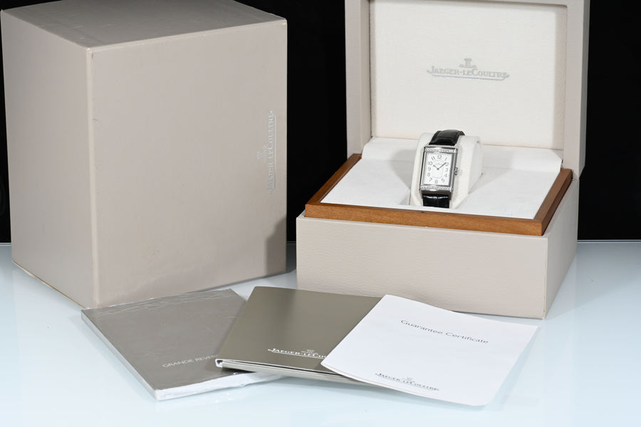 Jaeger-LeCoultre | REVERSO Classic 'Diamonds' Steel, Jaeger-LeCoultre Manual, Box, and Warranty, 2014