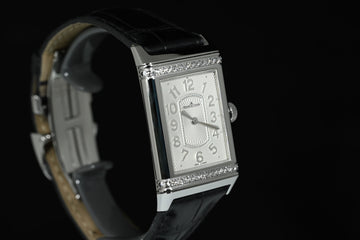 Jaeger-LeCoultre | REVERSO Classic 'Diamonds' Steel, Jaeger-LeCoultre Manual, Box, and Warranty, 2014