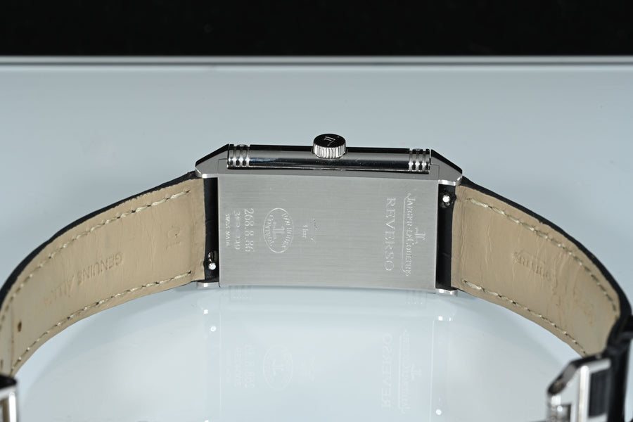 Jaeger-LeCoultre | REVERSO Classic 'Diamonds' Steel, Jaeger-LeCoultre Manual, Box, and Warranty, 2014