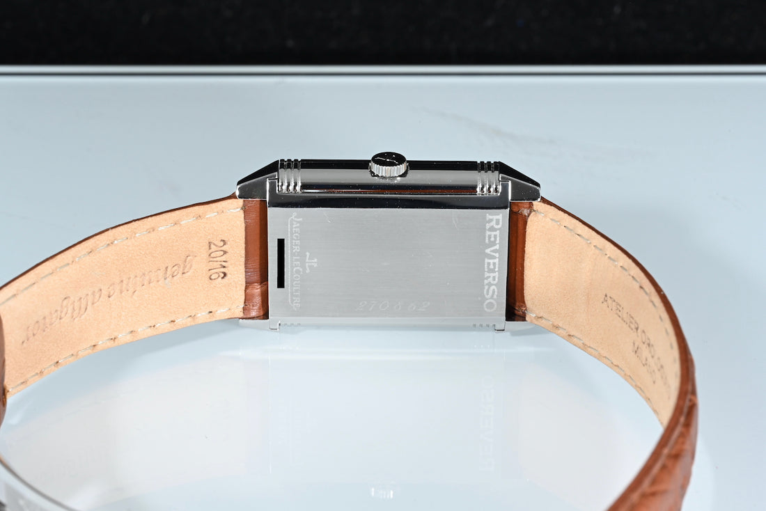 JAEGER-LECOULTRE | REVERSO Large Size Manual winding Steel Ref. 270.8.62 Jaeger-LeCoultre’s box and papers, 2009