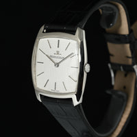 JAEGER-LECOULTRE | Orologio Tonneau in oro bianco 18 Kt. Anni ’70 Carica manuale