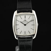 JAEGER-LECOULTRE | Orologio Tonneau in oro bianco 18 Kt. Anni ’70 Carica manuale