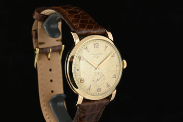 LONGINES | Orologio vintage Anni ’50 oro rosa 18 Kt. 35 mm. Carica automatica