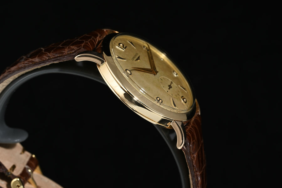 LONGINES | Orologio vintage Anni ’50 oro rosa 18 Kt. 35 mm. Carica automatica