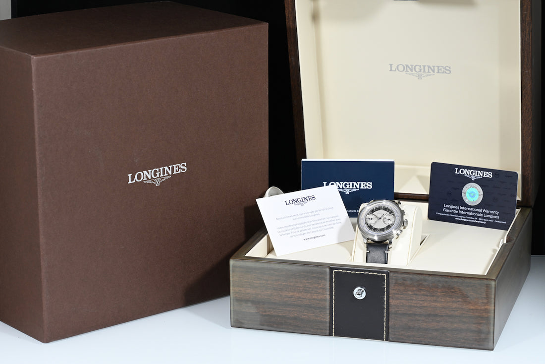 LONGINES | Heritage Classic TUXEDO Chronograph Ref. L2.830.4.93.0 Scatola e Garanzia 2022