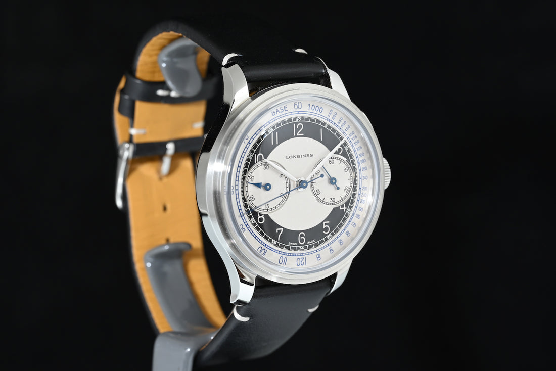 LONGINES | Heritage Classic TUXEDO Chronograph Ref. L2.830.4.93.0 Scatola e Garanzia 2022